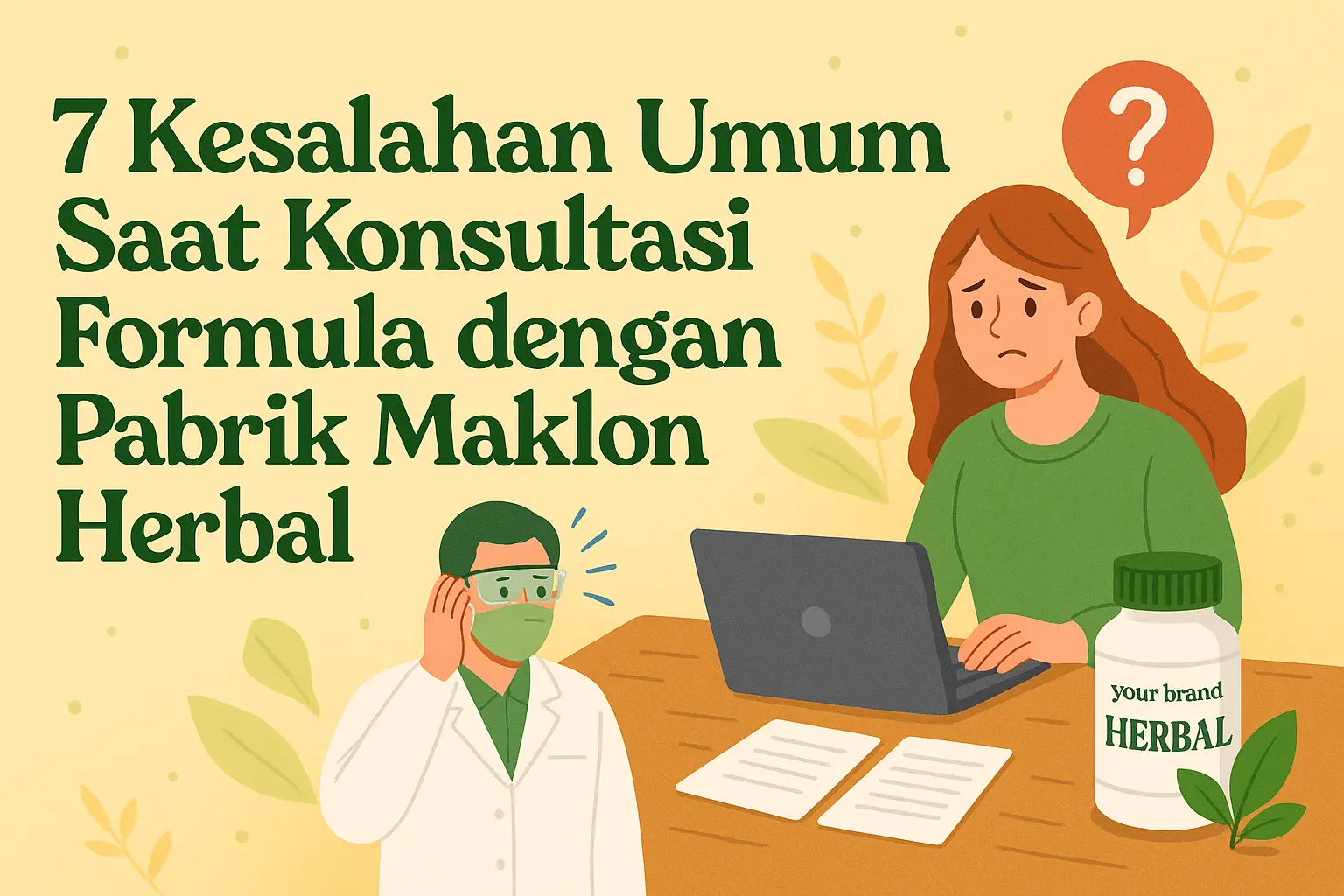7 Kesalahan Umum Saat Konsultasi Formula dengan Pabrik Maklon Herbal
